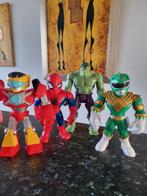 Spiderman, Power Rangers, Robot, Hulk Figuren - 26cm, Ophalen of Verzenden, Zo goed als nieuw