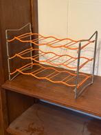 Vintage Wijnrek / Flessenrek jaren '60 - Tomado Stijl, Ophalen, Gebruikt, 5 tot 15 flessen, Metaal