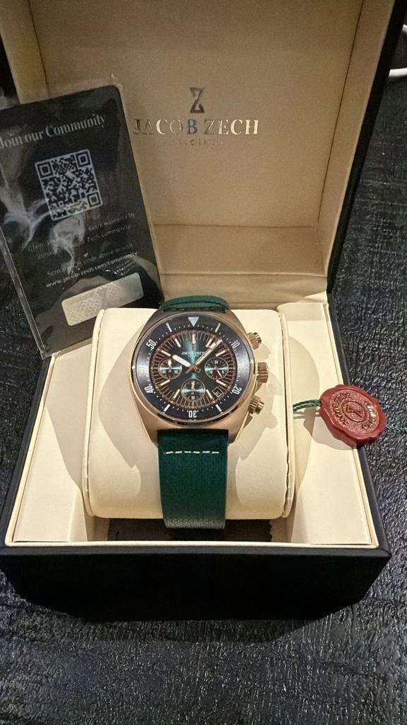 Jacob Zech Horloge - Prachtig Design!, Sieraden, Tassen en Uiterlijk, Horloges | Heren, Zo goed als nieuw, Polshorloge, Overige merken