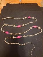 Antieke glazen kerstketting, Diversen, Kerst, Ophalen of Verzenden, Zo goed als nieuw
