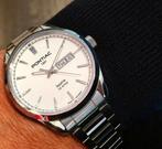 Nieuw Pontiac horloge Victor day date, Sieraden, Tassen en Uiterlijk, Horloges | Heren, Nieuw, Overige merken, Staal, Ophalen of Verzenden