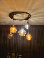 Hanglamp, Huis en Inrichting, Lampen | Plafondlampen, Gebruikt, Ophalen, Glas