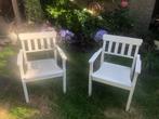 Houten stoelen 2x, kleur wit, Ophalen, Gebruikt, Twee, Wit