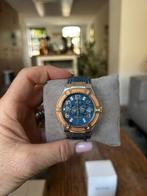 Guess horloge dames Denim rosegoud, Ophalen of Verzenden, Zo goed als nieuw, Staal, Guess