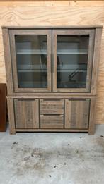 Robusto Buffetkast Eikenhout/Metaal, Huis en Inrichting, Ophalen, 150 tot 200 cm, Eikenhout, Zo goed als nieuw