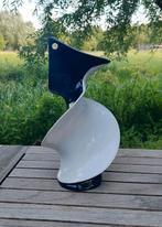 Vintage Design Twisted SC3 ITALY Zwart Witte Vaas Gedraaid, Ophalen