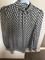 H&M blouse zwart wit maat 36, H&M, Wit, Ophalen of Verzenden, Zo goed als nieuw