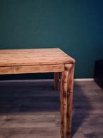 houten grote eettafel, Huis en Inrichting, Tafels | Sidetables, Ophalen, Gebruikt, 75 cm of meer, 200 cm of meer