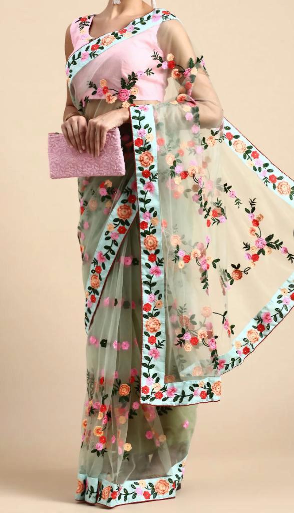 Sari/Saree, Kleding | Dames, Gelegenheidskleding, Zo goed als nieuw, Overige typen, Overige kleuren, Ophalen of Verzenden