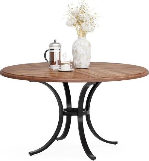 Eettafel Rond, Huis en Inrichting, Tafels | Eettafels, Nieuw, 100 tot 150 cm, 100 tot 150 cm, Vier personen, Rond, Metaal, Ophalen