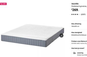 matras tweepersoons160x200cm Ikea beschikbaar voor biedingen