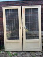 Prachtige originele ensuite deuren uit 1931 (glas in lood), Doe-het-zelf en Verbouw, Ophalen, 80 tot 100 cm, 215 cm of meer, Binnendeur