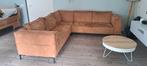 Cognac hoekbank 280cm X 280cm, Ophalen, Gebruikt