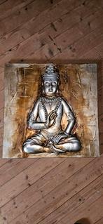 Buddha Wanddecoratie Zilver/Goud, Ophalen, Overige materialen, 4 tot 7 cm, Zo goed als nieuw