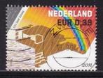 2485 - Nederland nvph 2249 gestempeld , 150 jaar KNMI, Postzegels en Munten, Verzenden, Na 1940, Gestempeld