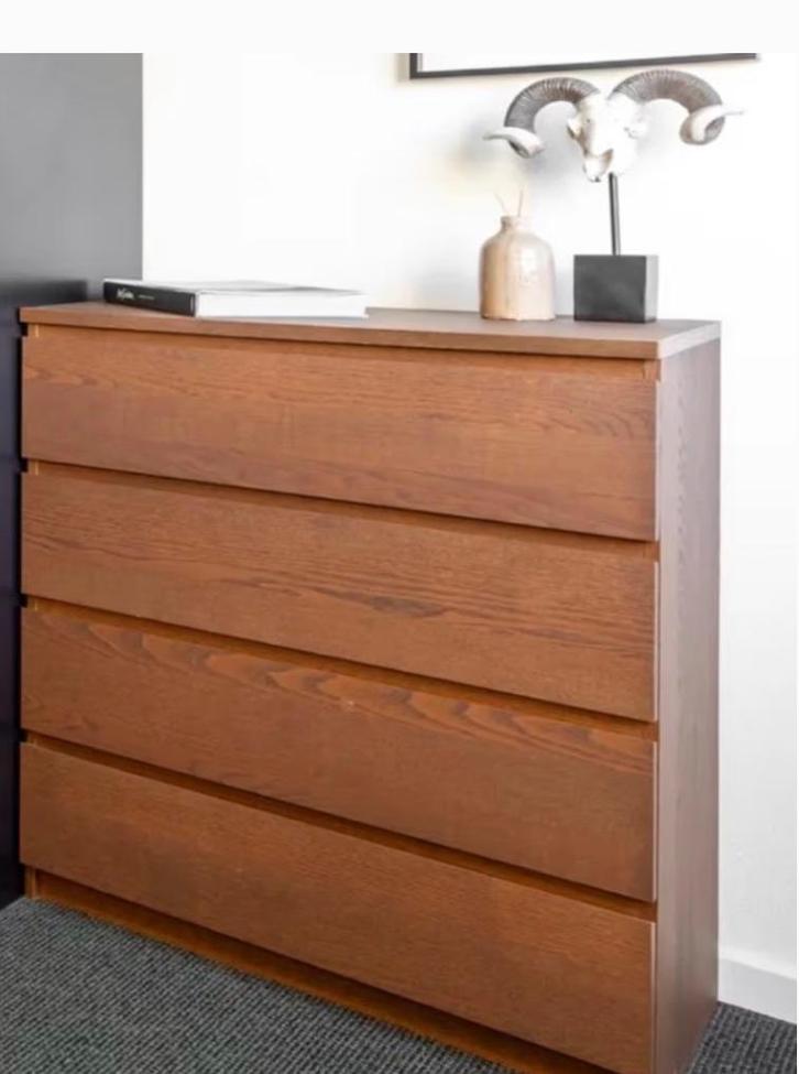 Malm Ikea lade kast ,, Huis en Inrichting, Kasten | Ladekasten, Gebruikt, Minder dan 100 cm, 50 tot 100 cm, 25 tot 50 cm, 3 of 4 laden