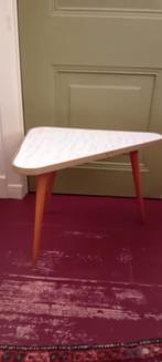 Vintage 60ties Bijzet/Plantentafeltje,marmerlook blad, Ophalen, Huis en Inrichting