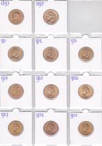 Complete serie van 11 mooie gouden tientjes 1897 t/m 1933, Postzegels en Munten, Munten | Nederland, Goud, Koningin Wilhelmina