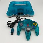 Nintendo 64 Clear Blue, Met 1 controller, Ophalen of Verzenden