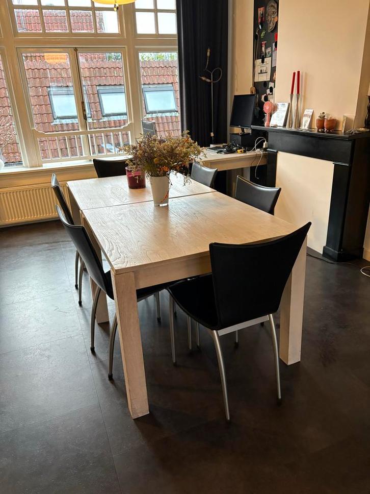 Massief Eiken Tafels, Huis en Inrichting, Tafels | Eettafels, Gebruikt, 50 tot 100 cm, 50 tot 100 cm, Vijf personen of meer, Vierkant