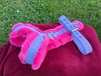 zgan puppy/kleine hond tuigje, lila licht roze, Dieren en Toebehoren, Ophalen of Verzenden, Handgemaakt, Zo goed als nieuw