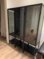 3x Rudsta Ikea Vitrinekasten - Zwart, Huis en Inrichting, Ophalen, Minder dan 50 cm, 150 tot 200 cm, 25 tot 50 cm