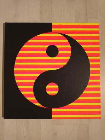 Yin Yang schilderij (50*50cm) beschikbaar voor biedingen