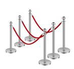 Afscheidingspaal met koord huren Stijlvolle afzetting €10, Tuin en Terras, Ophalen of Verzenden, Zo goed als nieuw, Minder dan 5 meter