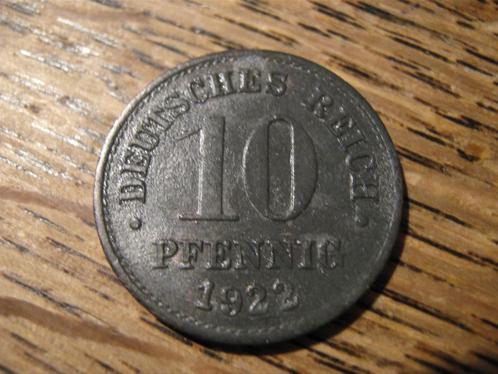 Duitse Rijk 10 Pfennig 1922 #588, Postzegels en Munten, Munten | Europa | Niet-Euromunten, Losse munt, Duitsland, Verzenden