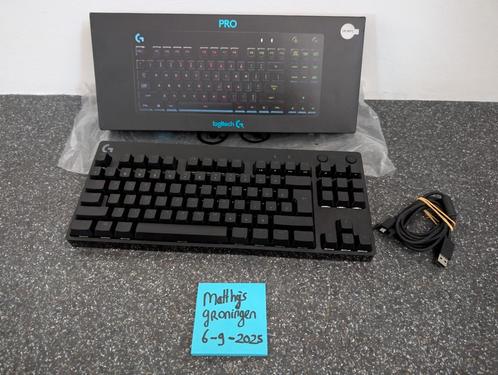 Zeer nette Logitech G Pro Mechanisch Toetsenbord GX Blue Key, Computers en Software, Toetsenborden, Zo goed als nieuw, Qwerty