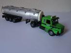 TEKNO SCANIA 142 H V8 TORPEDO MET 3 ASSIGE HOBUR OPLEGGER, Hobby en Vrije tijd, Ophalen of Verzenden, Zo goed als nieuw, Bus of Vrachtwagen