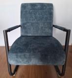 Azuurblauwe zitfauteuil Henders & Hazel - Gebruikt, Ophalen, Gebruikt, 75 tot 100 cm, Metaal