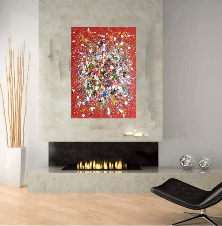 Good vibe, Antiek en Kunst, Kunst | Schilderijen | Abstract, Ophalen of Verzenden