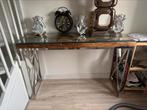 Wandtafel/Console tafel met Glas, 100 tot 150 cm, Verzenden, 50 tot 100 cm, 75 cm of meer