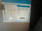 Douchecabine kwartrond 80x80 zwarte handgrepen milano, Doe-het-zelf en Verbouw, Sanitair, Ophalen, Nieuw, Glas, Douche