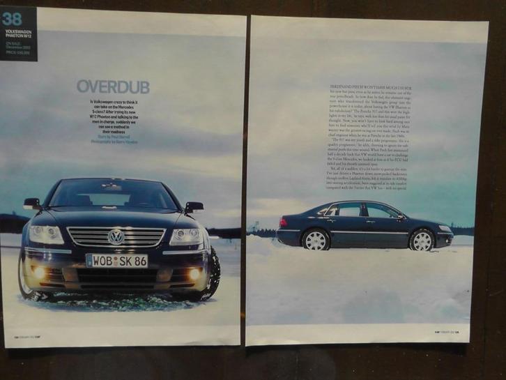 Volkswagen Phaeton W12 ? eerst 13x autotest lezen, Boeken, Auto's | Folders en Tijdschriften, Gelezen, Ophalen