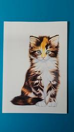 Poesen katten - 4 kaarten illustrator Uwe Leitmeier, Verzamelen, Ansichtkaarten | Dieren, Ophalen of Verzenden, 1980 tot heden