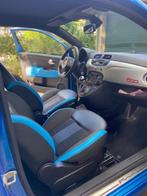 Fiat 500 Twinair Turbo 80pk 2015 Italian Blauw, Auto's, Leder en Stof, Origineel Nederlands, Radio, Handgeschakeld