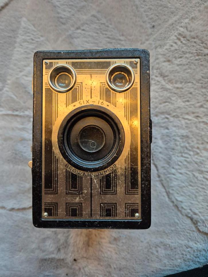 Vintage Kodak Brownie Junior Camera, Audio, Tv en Foto, Fotocamera's Analoog, Gebruikt, Compact, Kodak, Ophalen of Verzenden