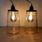 Kesbekelamp | Glazen augurkenpotlamp | Pickle Jar | Hanglamp, Ophalen of Verzenden, Glas, Minder dan 50 cm, Nieuw
