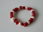 Koraal armband. Koraal met parels armband., Sieraden, Tassen en Uiterlijk, Armbanden, Ophalen of Verzenden, Zo goed als nieuw