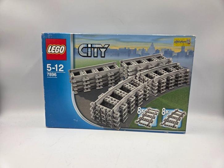 Lego City 7896 Straight & Curved Rails, Kinderen en Baby's, Speelgoed | Duplo en Lego, Zo goed als nieuw, Lego, Complete set, Ophalen of Verzenden