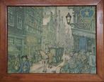 Schilderij Anton Pieck, Antiek en Kunst, Kunst | Schilderijen | Klassiek, Ophalen of Verzenden