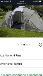 Tent Coleman vis a vis en camping uitrusting, Caravans en Kamperen, Tenten, Ophalen of Verzenden, Zo goed als nieuw, Tot en met 4