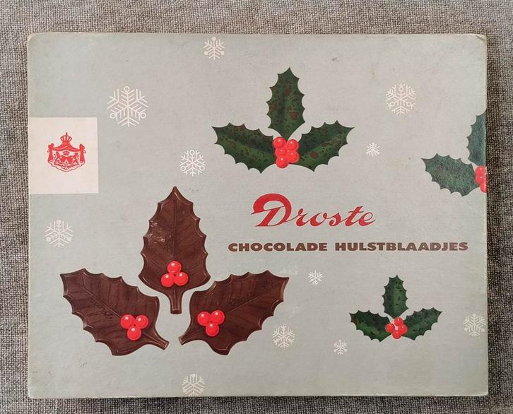 Oud kerst chocolade doosje Droste, Verzamelen, Merken en Reclamevoorwerpen, Zo goed als nieuw, Verpakking, Ophalen of Verzenden