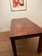 Eettafel, massief teakhouten, Huis en Inrichting, Tafels | Eettafels, Ophalen, Gebruikt, Teakhout, 50 tot 100 cm