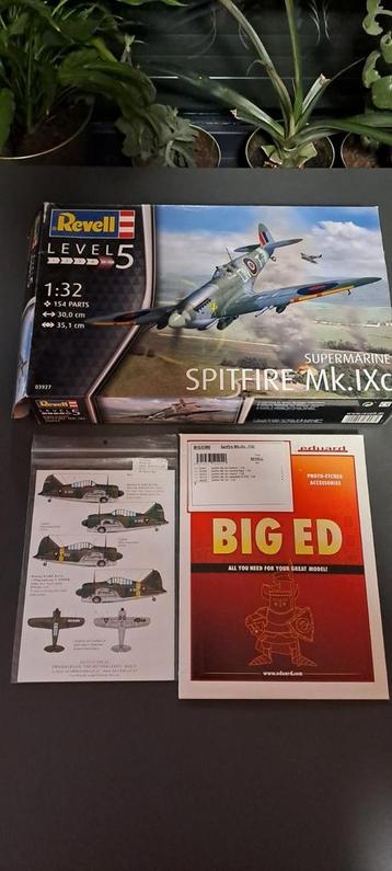 Revell supermarine spitfire mk.IXc 1:32 met toebehoren beschikbaar voor biedingen