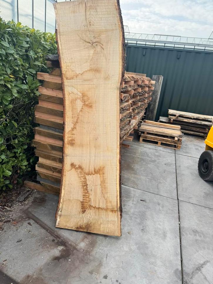 Eiken schaaldelen 230x55x4, Tuin en Terras, Palen, Balken en Planken, Zo goed als nieuw, Planken, 250 cm of meer, Ophalen