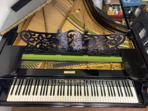 Prachtige gereviseerde Grotrian Steinweg vleugel uit 1887, Muziek en Instrumenten, Piano's, Zo goed als nieuw, Vleugel, Zwart