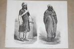 Antieke gravure - Boeren uit Punjab Kashmir - 1870 !!, Antiek en Kunst, Kunst | Etsen en Gravures, Ophalen of Verzenden